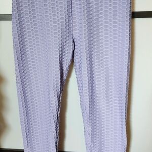Lavender Textured Women's Pants